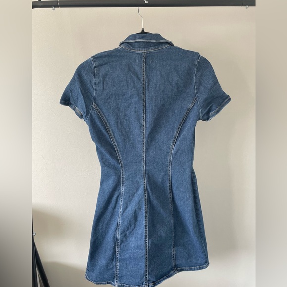 Zara Mini Jean Button Up Dress - Picture 2 of 2